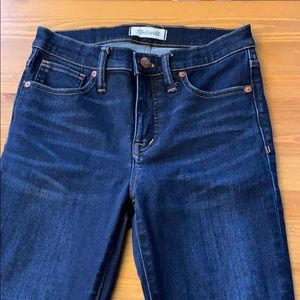 Madewell 9” high rise skinny jeans 26